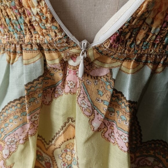 Zimmermann Maxine Picnic Spaghetti Strap Midi Dress - Picture 6 of 8